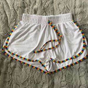 Five Below || Medium || Shorts || Rainbow & White
